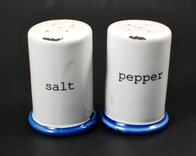 POPSUGAR salt & pepper shakers