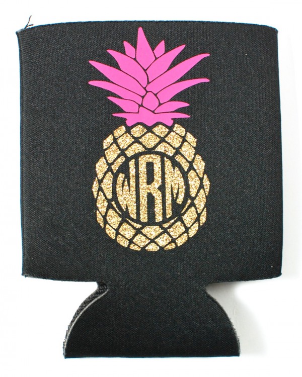 pineapple can koozie