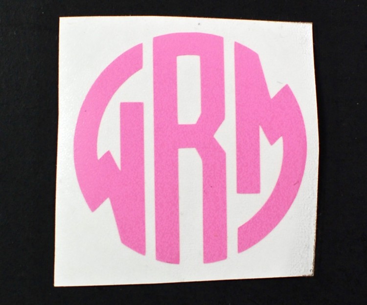 monogram sticker