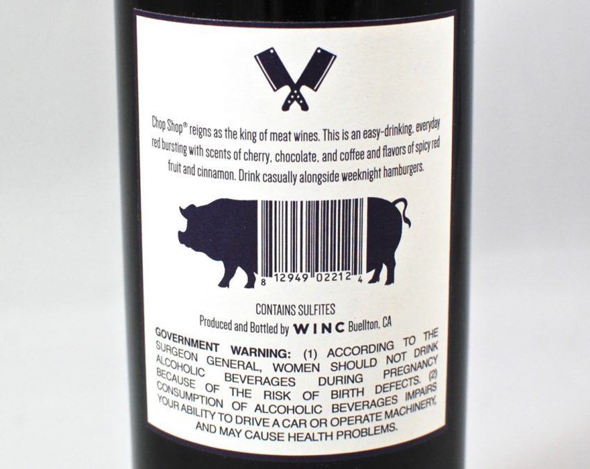 chop shop cabernet