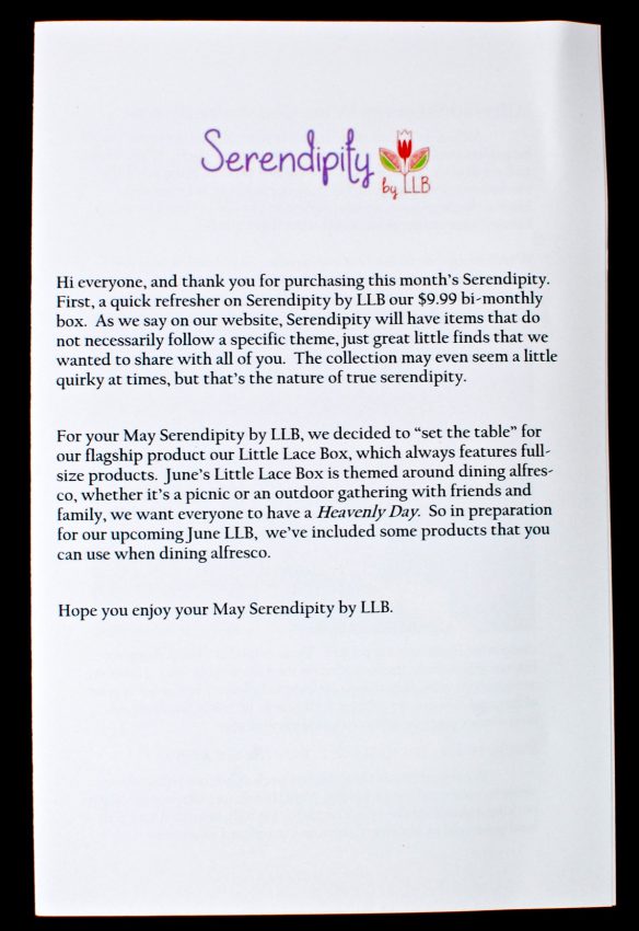 Serendipity by Little Lace Box review