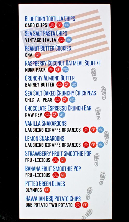 May 2016 Snack sack review
