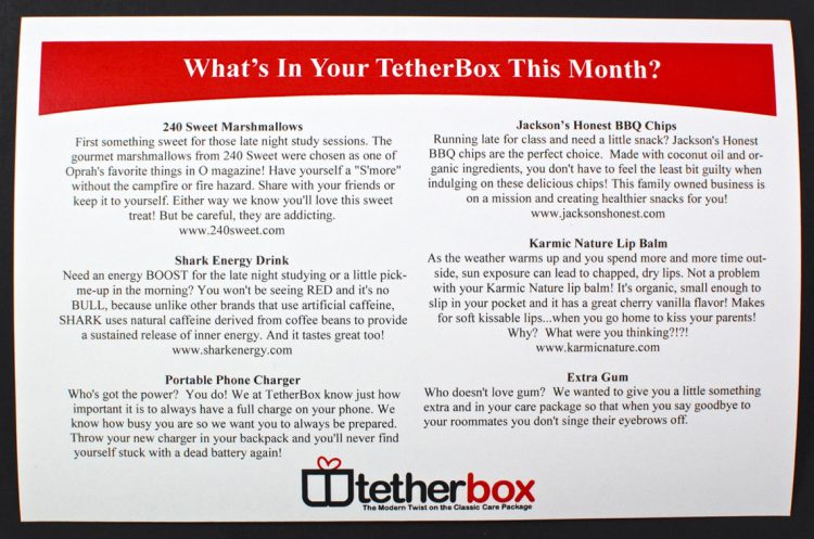 April 2016 TetherBox review