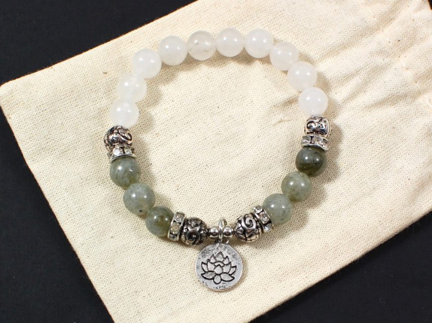 labradorite & jade bracelet