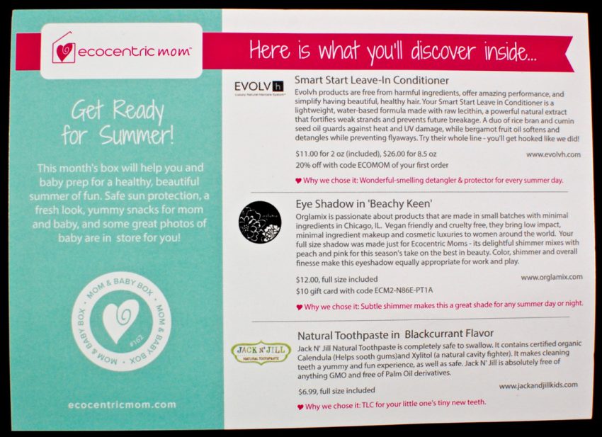 Ecocentric Mom June 2016 review