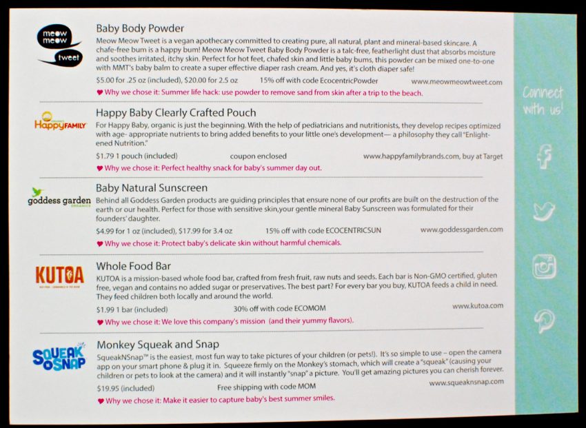 Ecocentric Mom May 2016 review