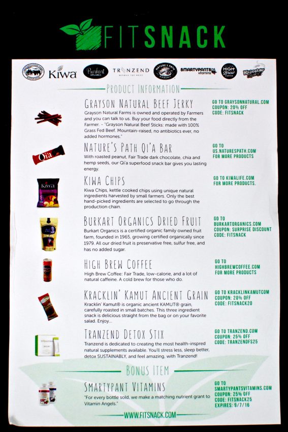 Fit Snack June 2016