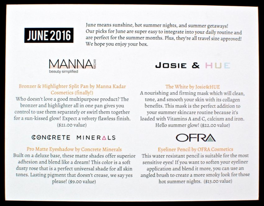 June 2016 LaRitzy review