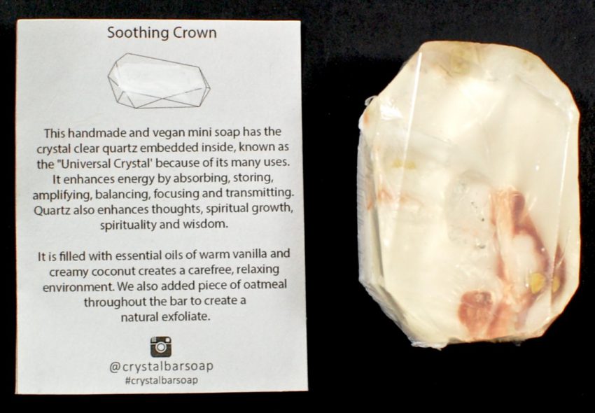 chakra crystal soap