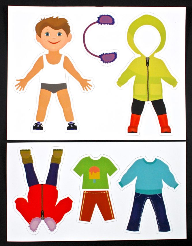 weather dress-up magnets