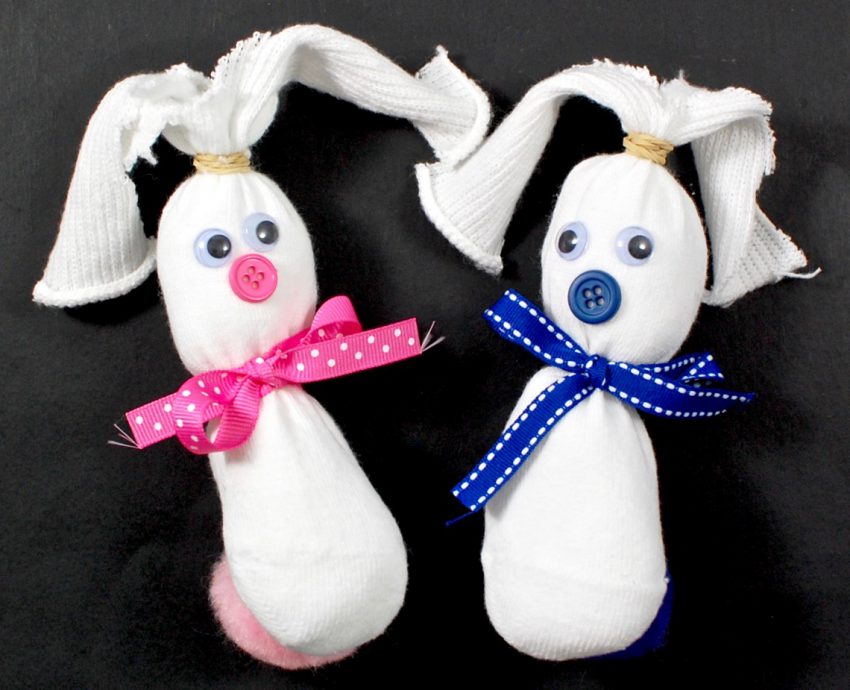 bunny sock craft