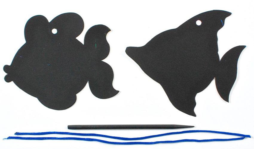 scratch art fish