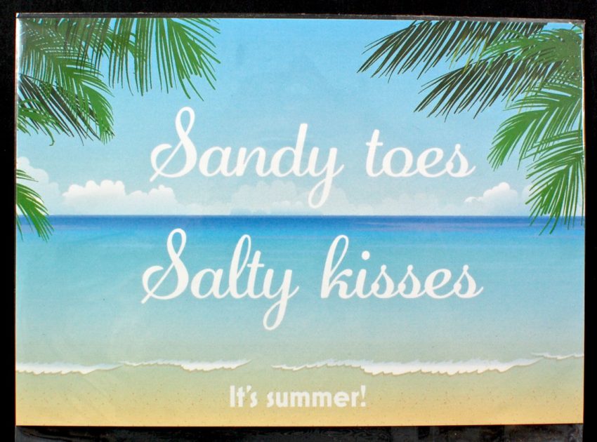 sandy toes, salty kisses print