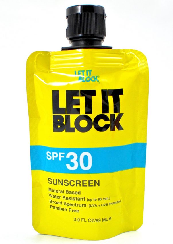 Let it block sunscreen