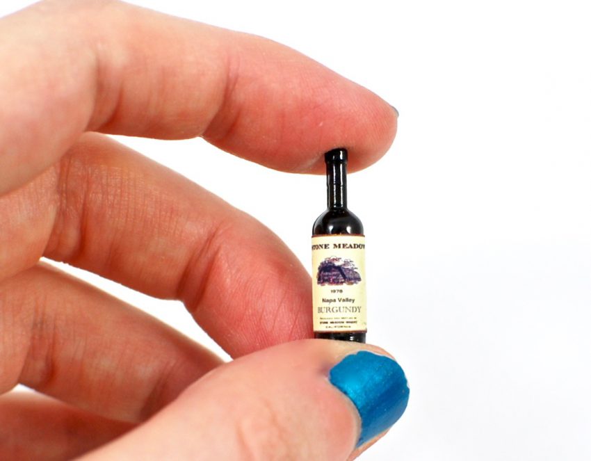 miniature wine bottle