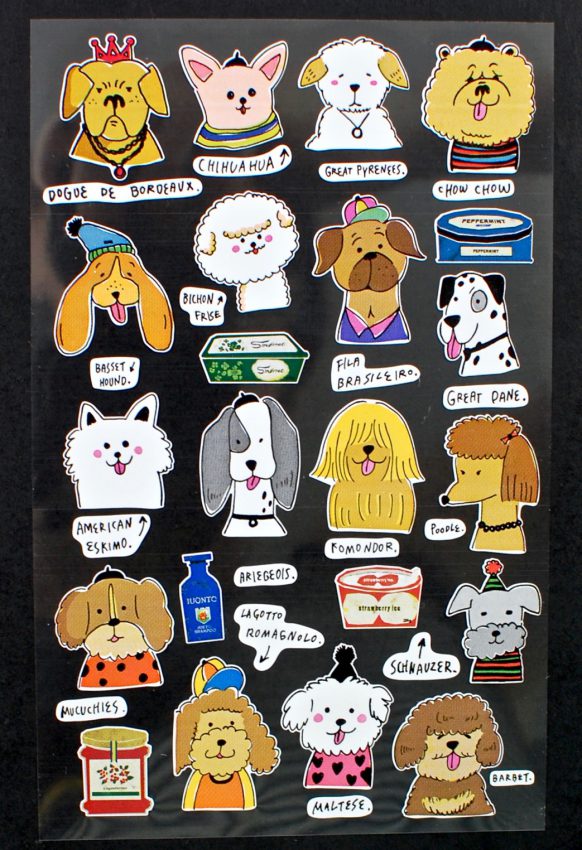 dog breed stickers