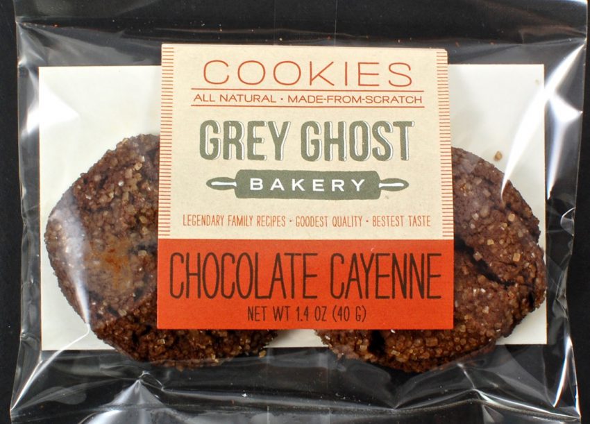 Grey Ghost chocolate cayenne cookies