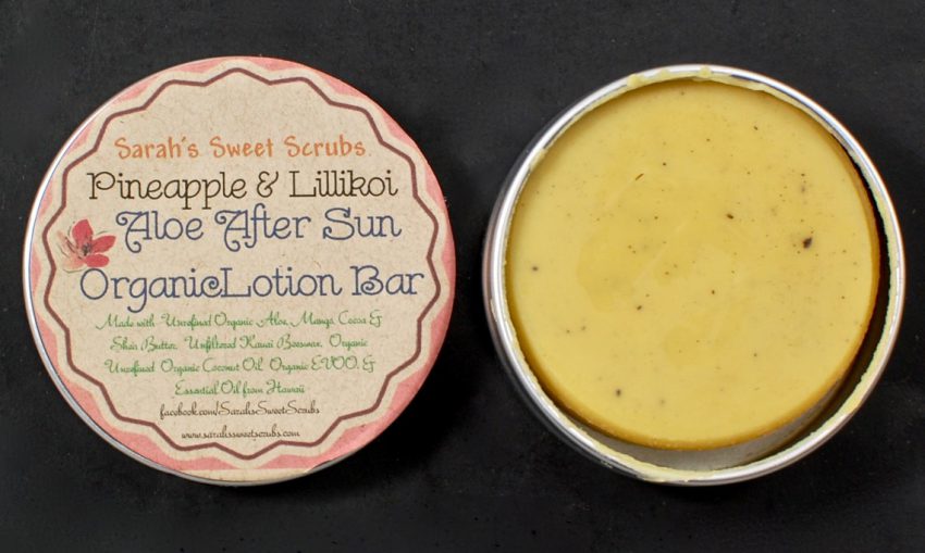after-sun organic lotion bar