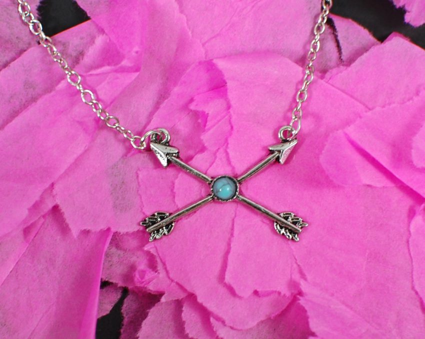 crossed arrow necklace