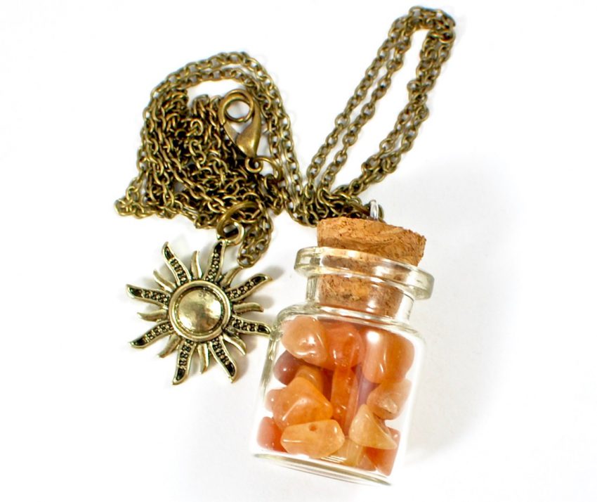 cork bottle necklace