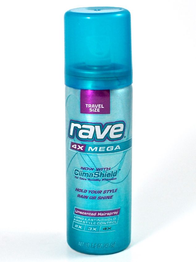 Rave hairspray