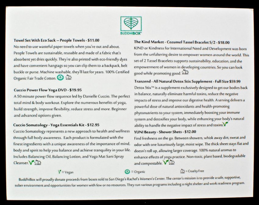 July 2016 BuddhiBox 