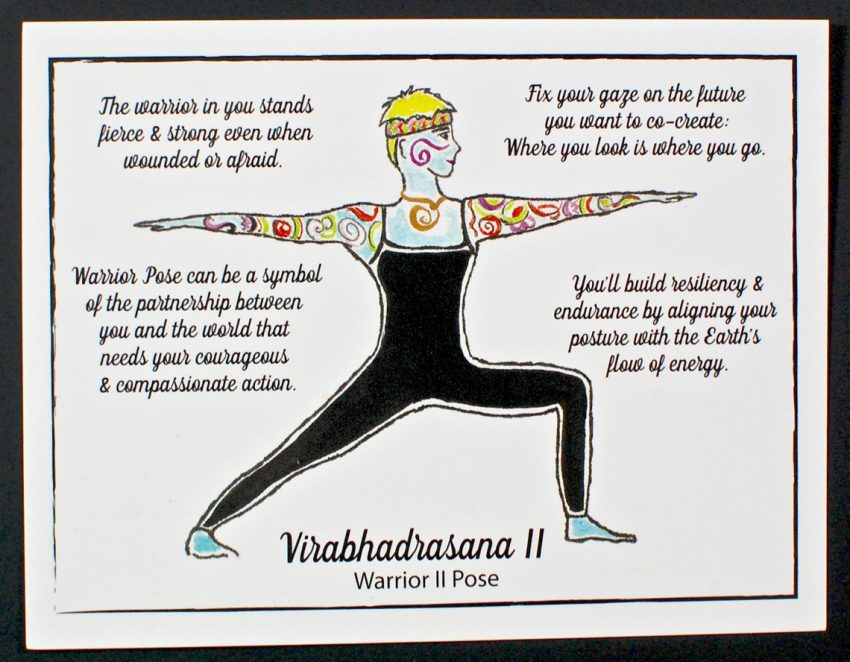 yoga pose card