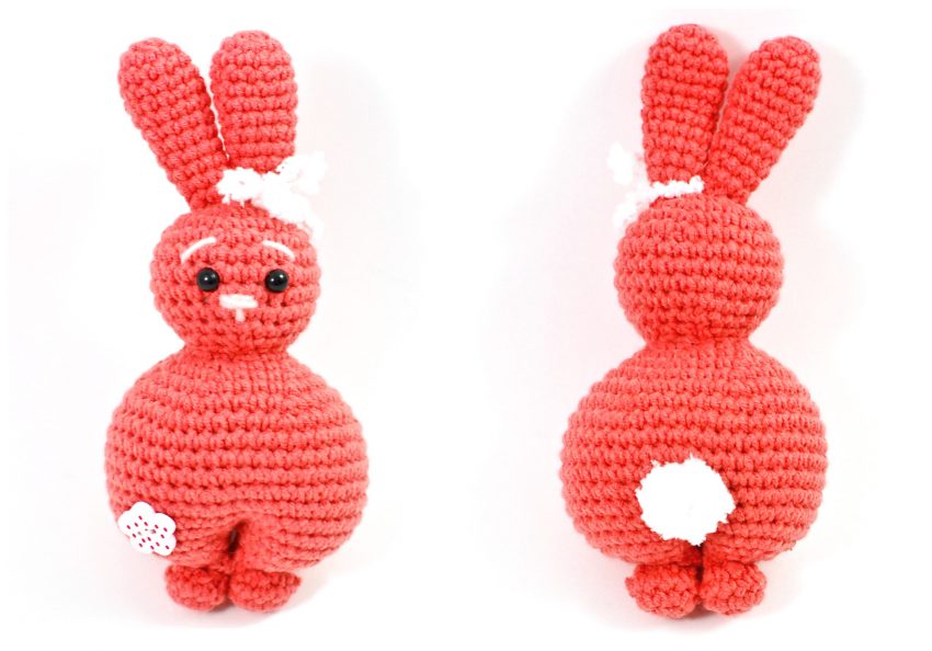 handknit bunny