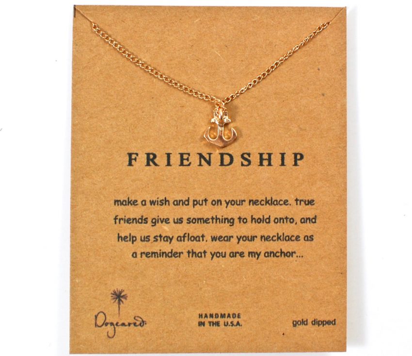 Dogeared anchor necklace