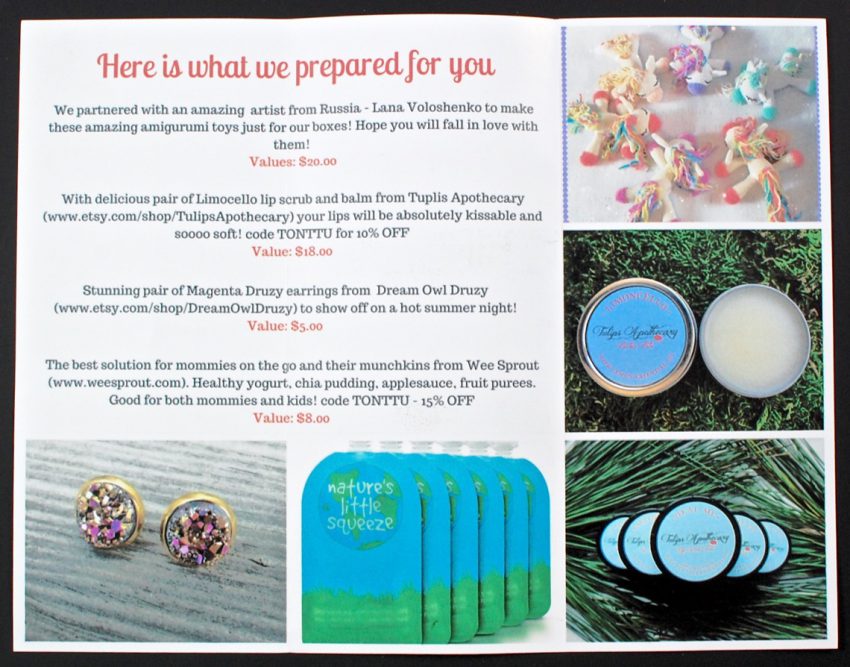August 2016 Tonttu Box