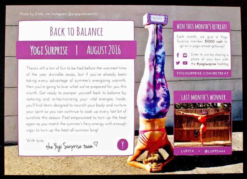August Yogi Surprise box
