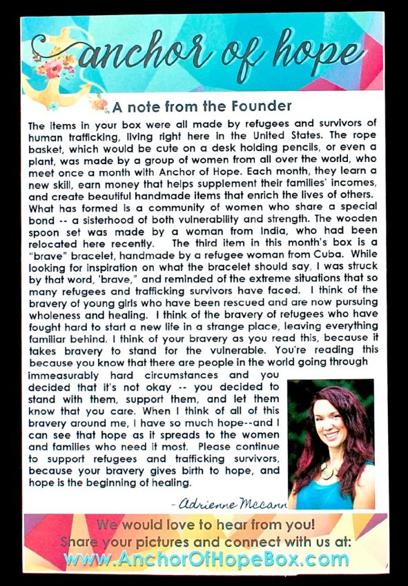 Anchor of Hope box review