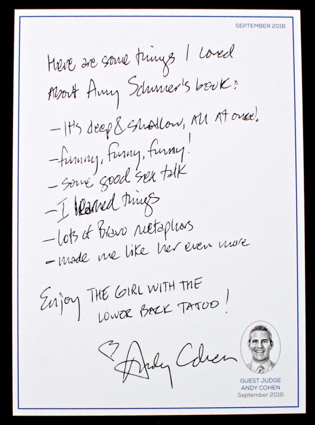 Andy Cohen Book of the Month