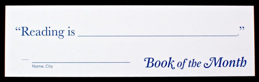 Book of the Month contest
