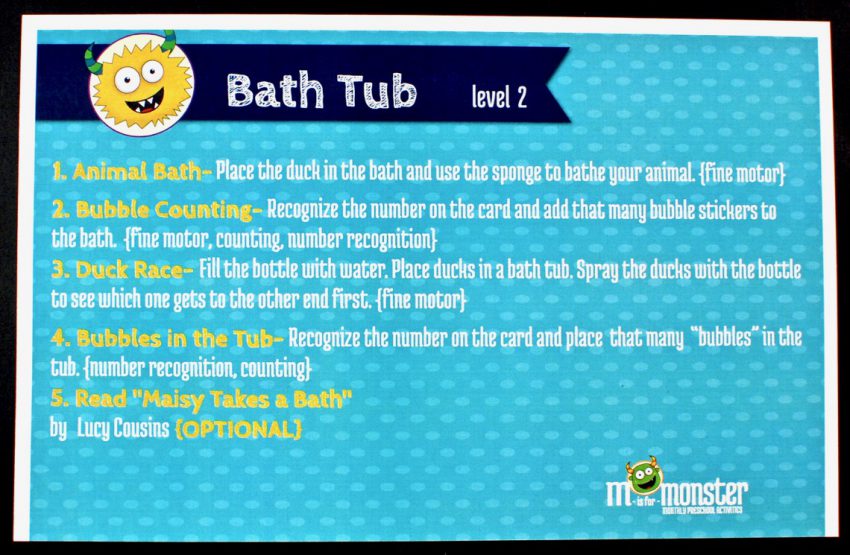 M is for Monster bath theme