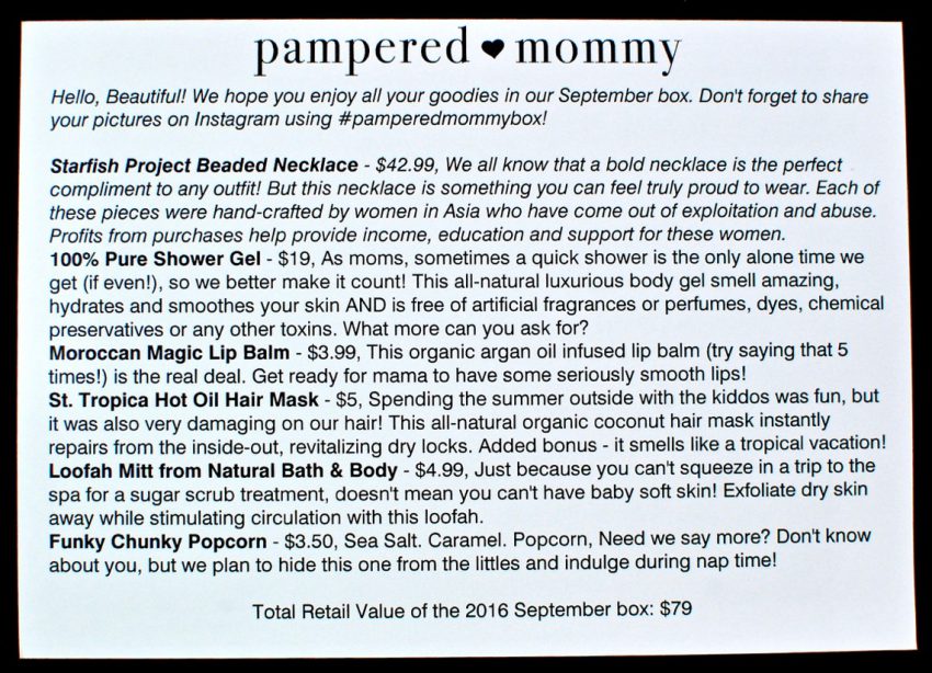 Pampered Mommy Box review