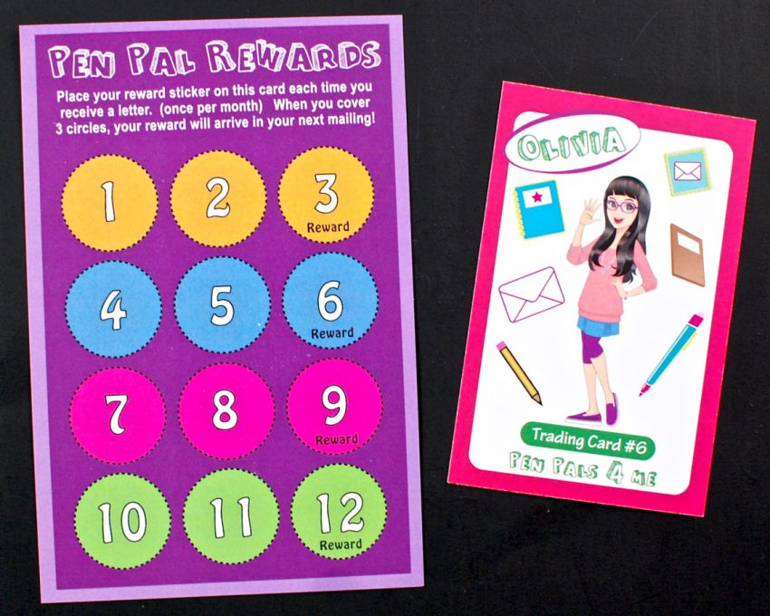 pen pals trading card