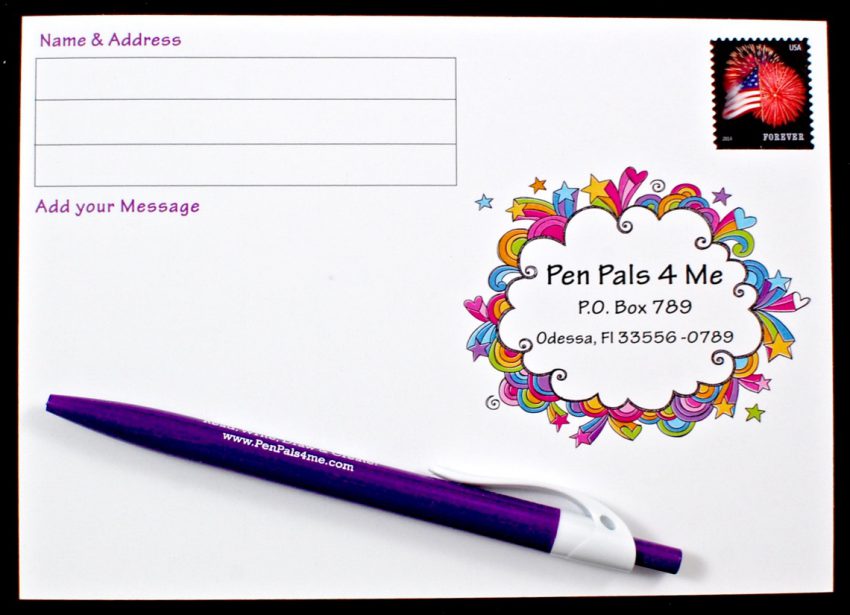 pen pals postcard