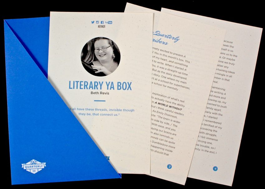 Beth Revis Literary YA box