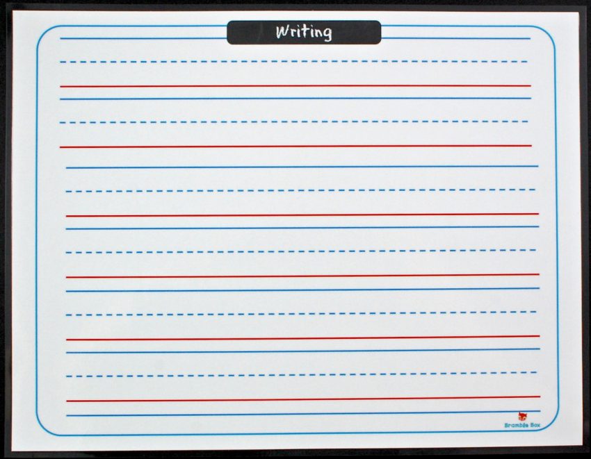 writing sheet