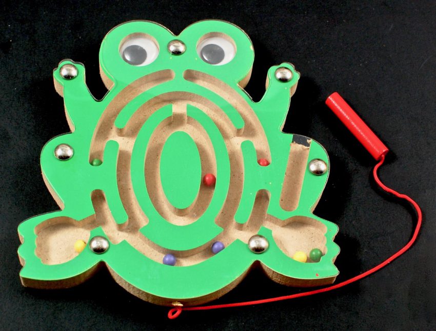 magnetic frog puzzle maze
