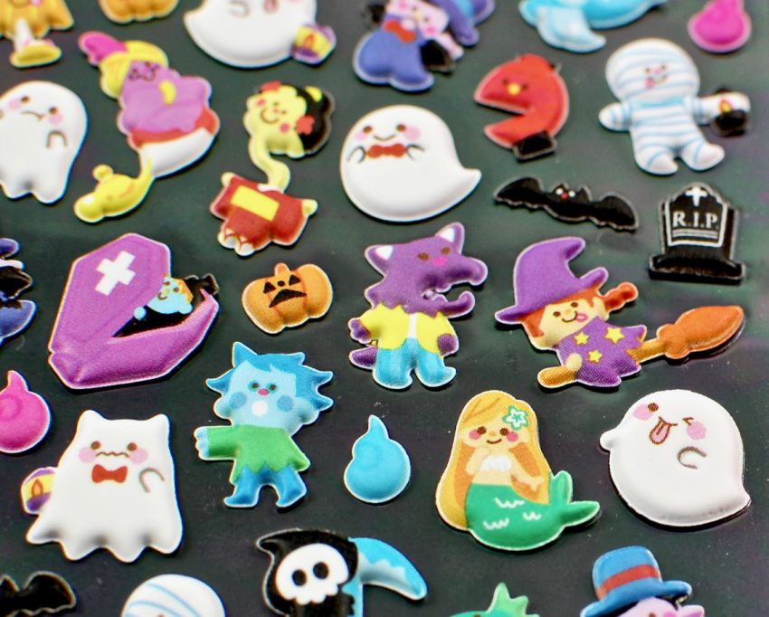 puffy halloween stickers