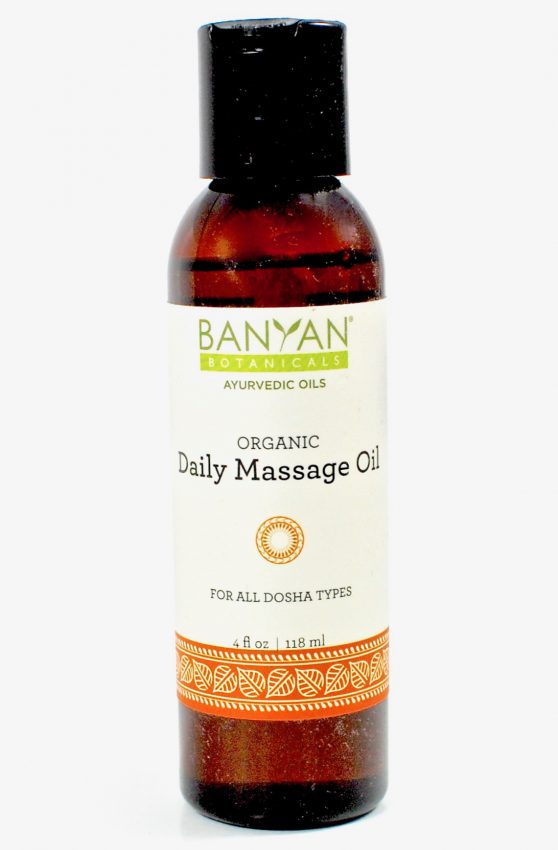 Banyan Botanicals massage oil