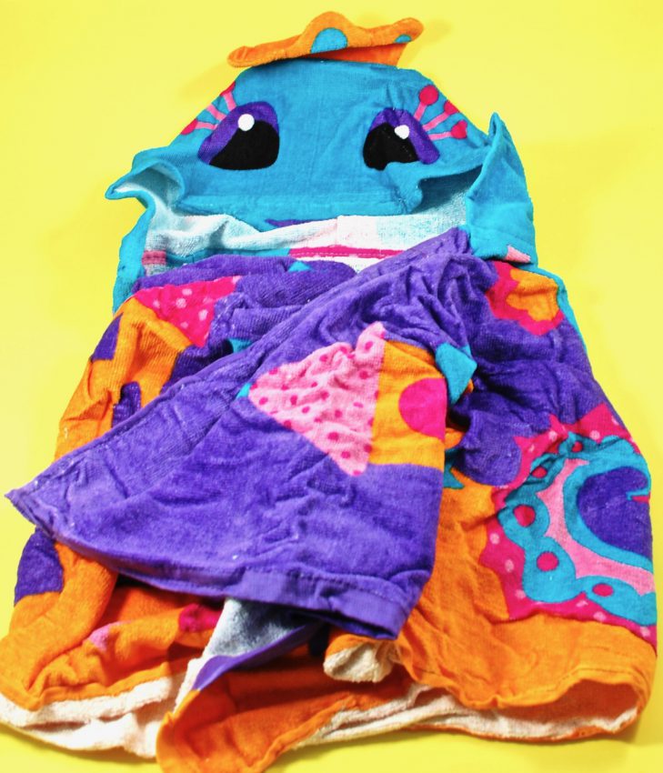 hooded towel seahorse