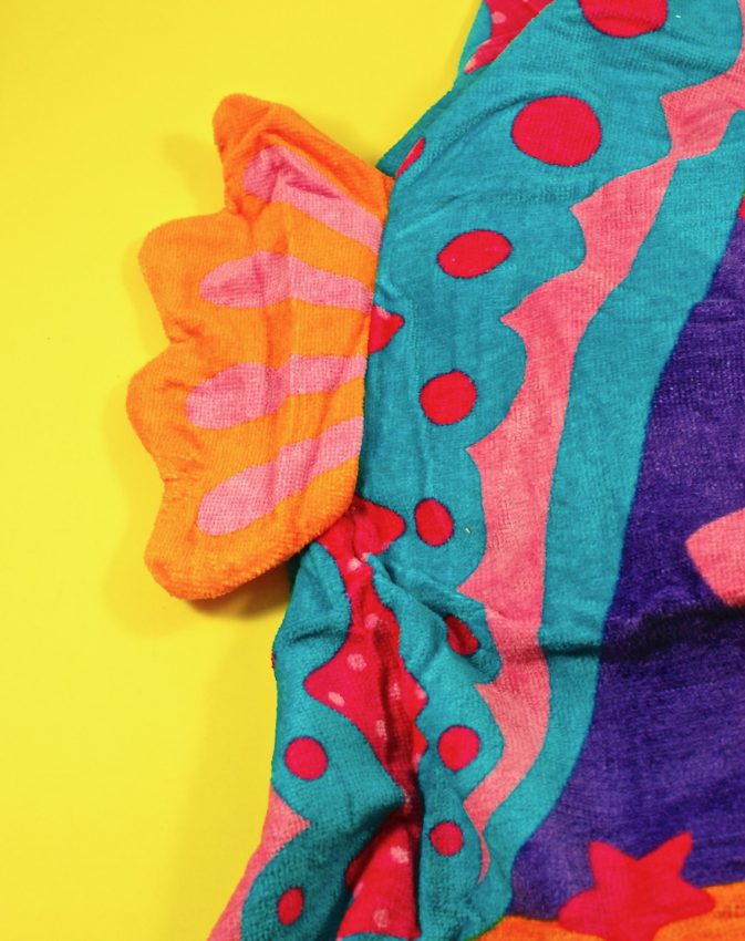 seahorse hooded towel