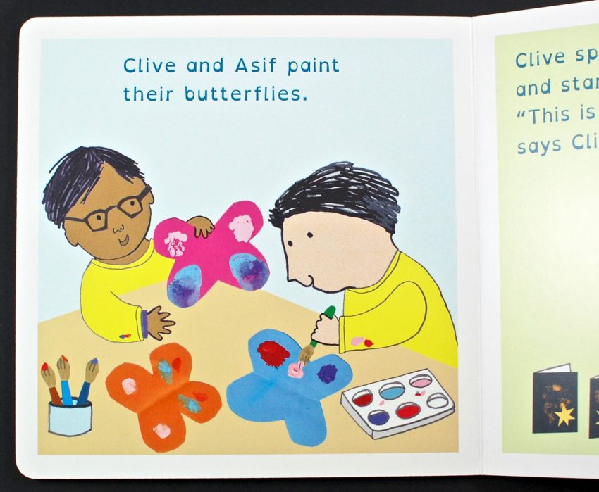 Clive and his Art book
