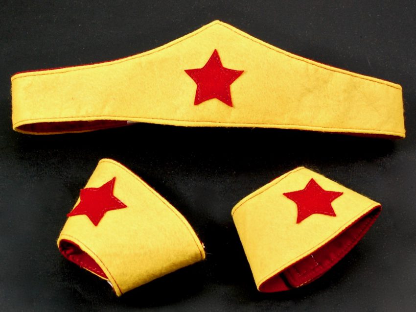 superhero crown and cuffs