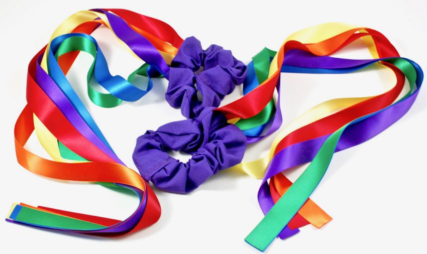 Bear Paw Creek rainbow wrist ribbons