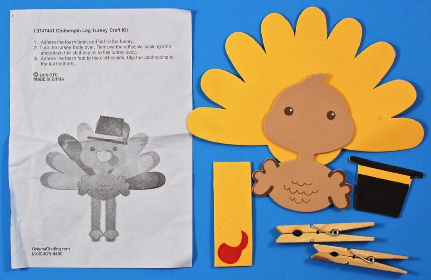 turkey craft kit