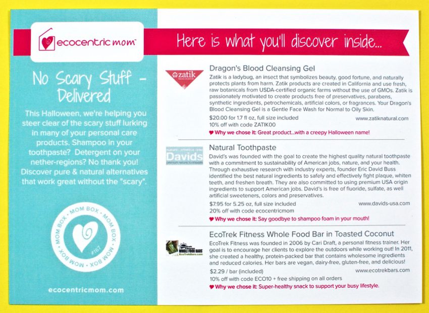 October 2016 Ecocentric Mom review
